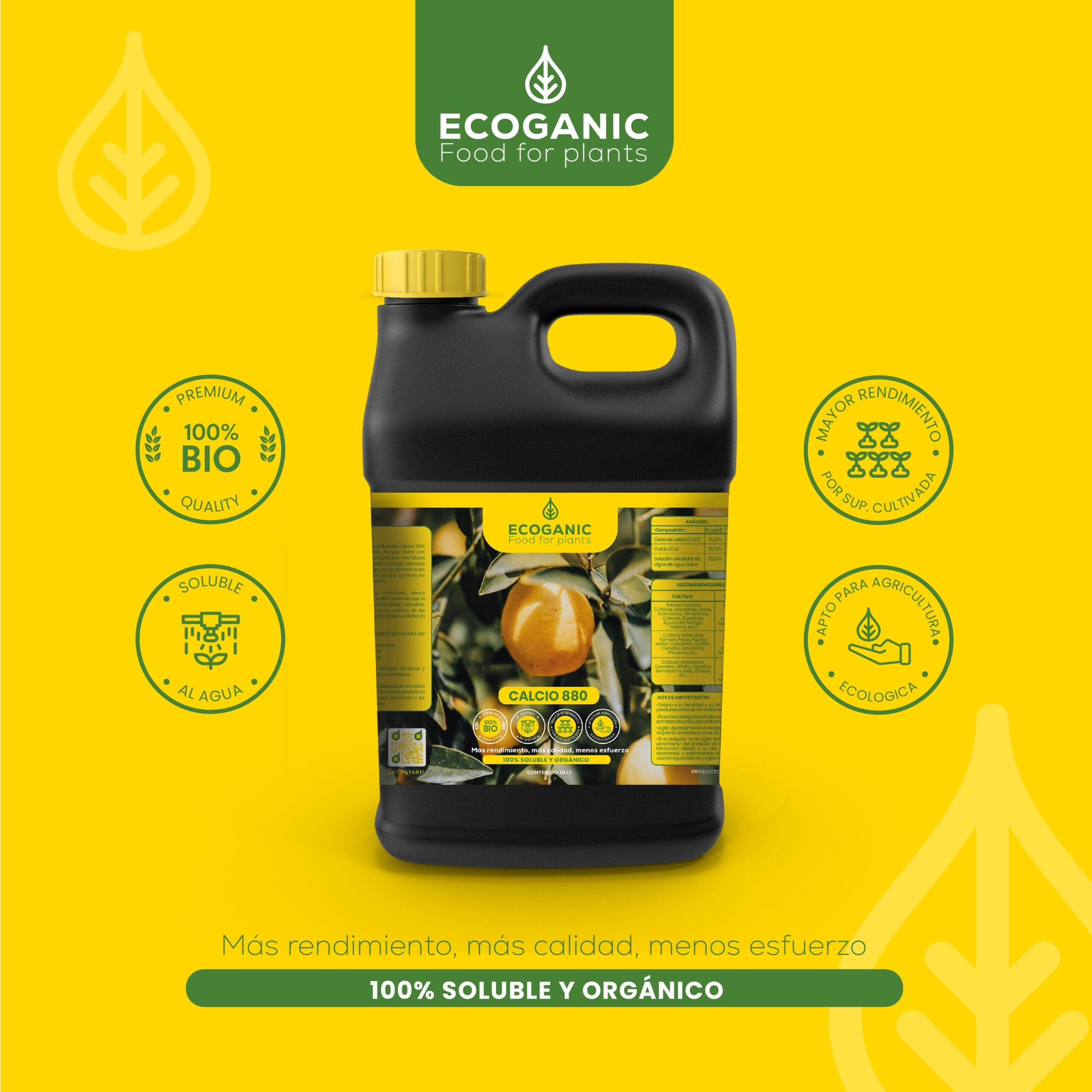 CALCIUM 40 — fertilizante cálcico orgánico Ecoganic