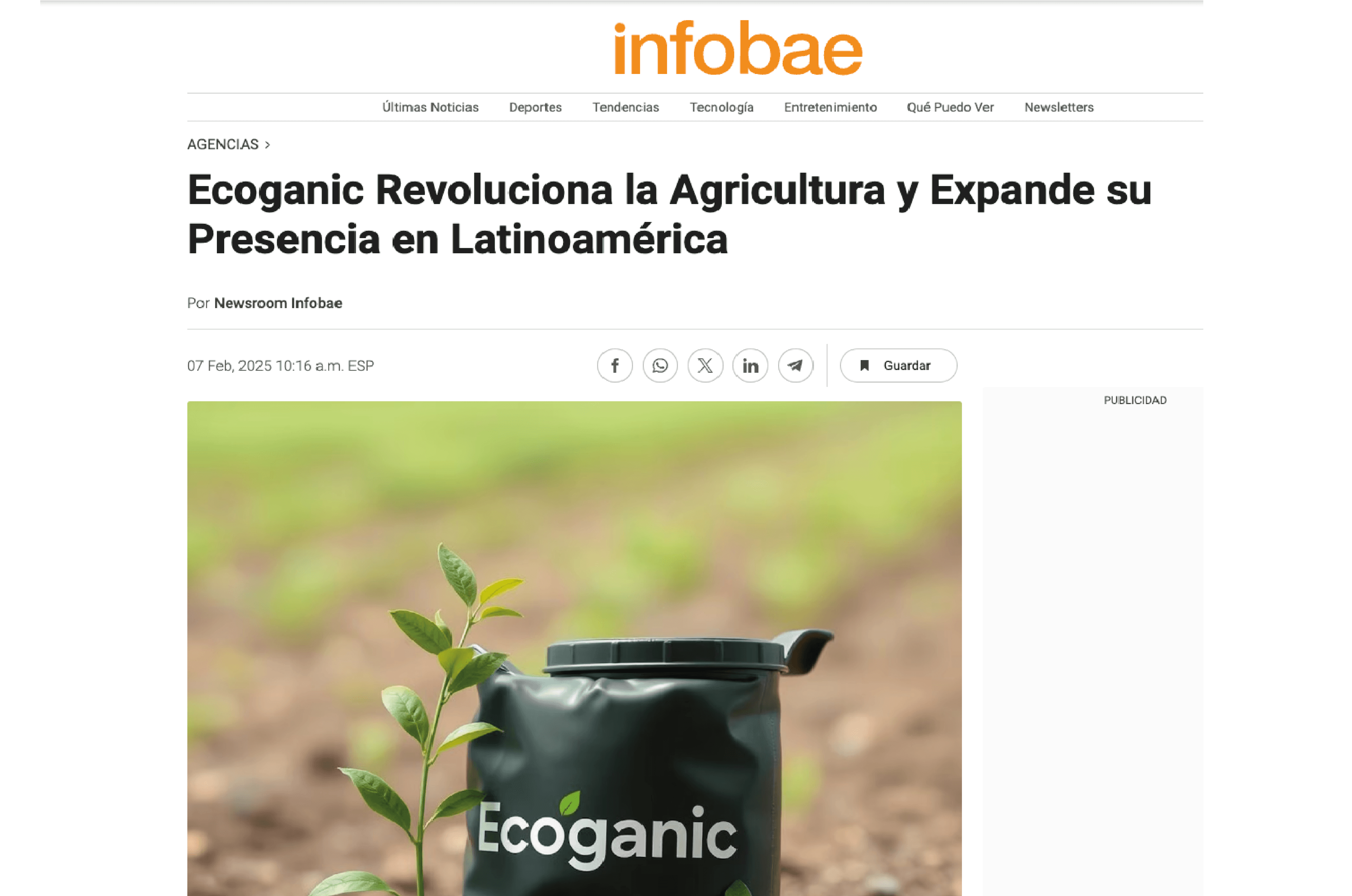 Ecoganic Revoluciona la Agricultura y Expande su Presencia en Latinoamérica