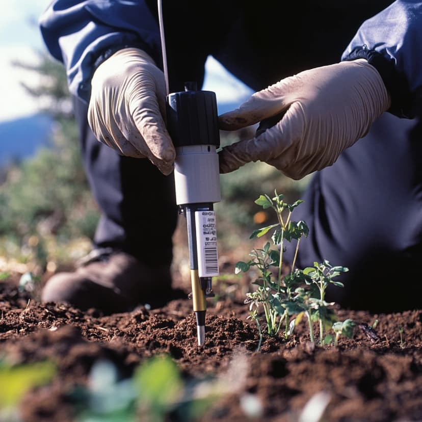 análisis de suelo y foliar para fertilización orgánica en olivo riojano