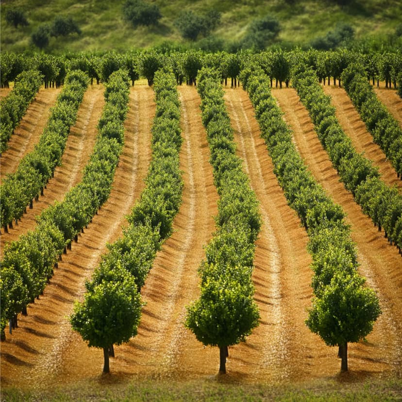 olivar riojano saludable con fertilización orgánica y bioestimulantes