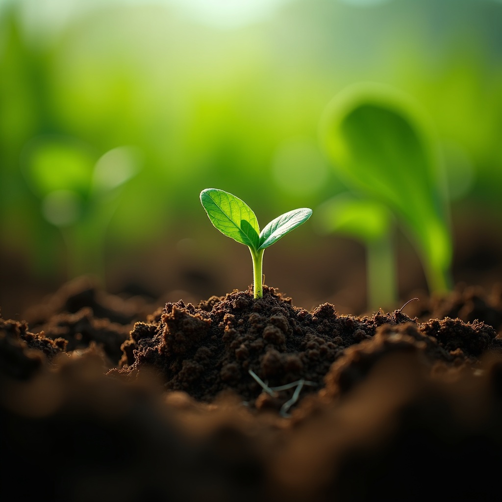 Application de bio-stimulants dans le champ agricole